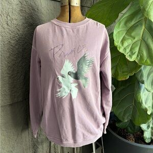 sahalie Mauve Graphic Sweatshirt with Dove Print